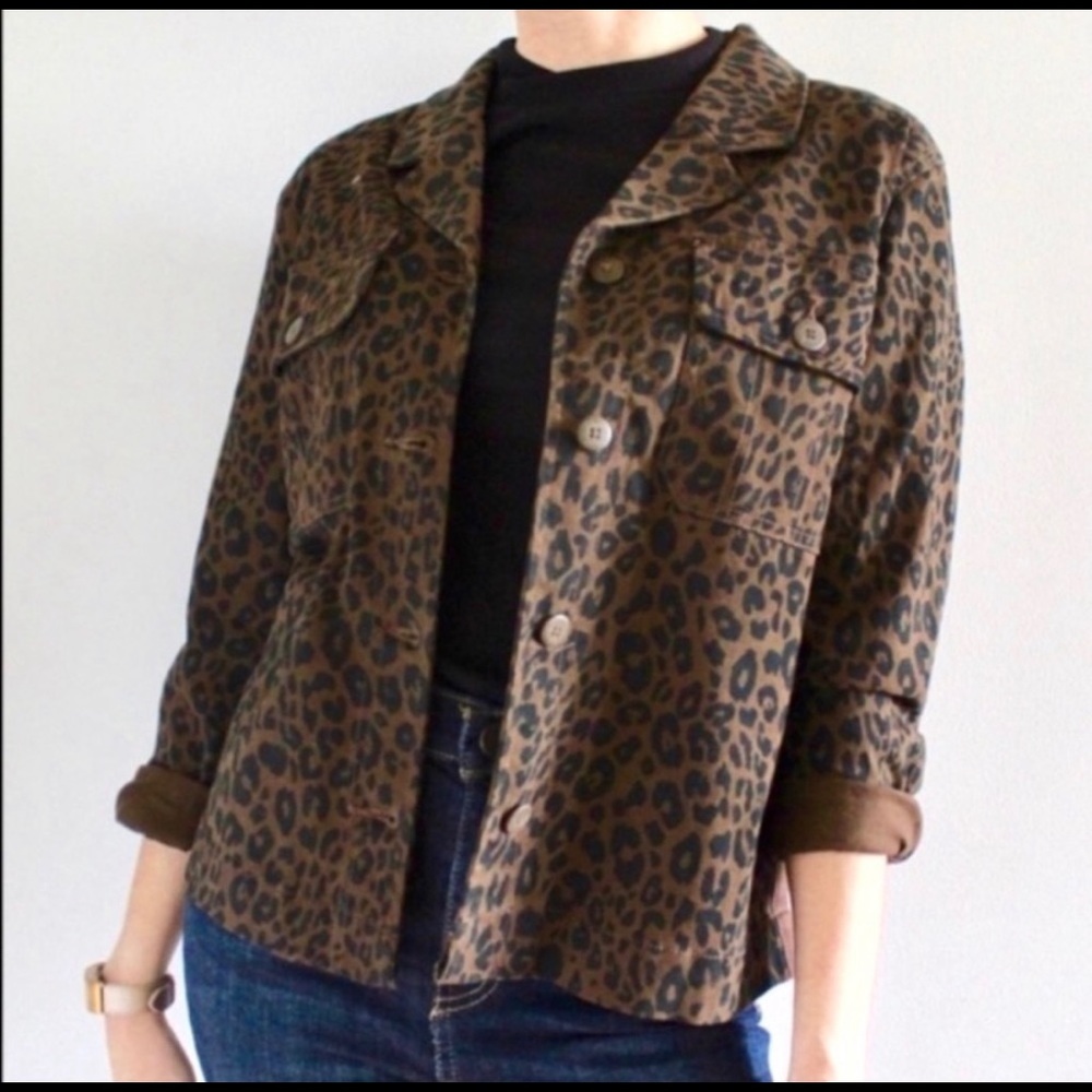 NWOT Anthropologie Sanctuary leopard print jacket - Picture 11 of 11